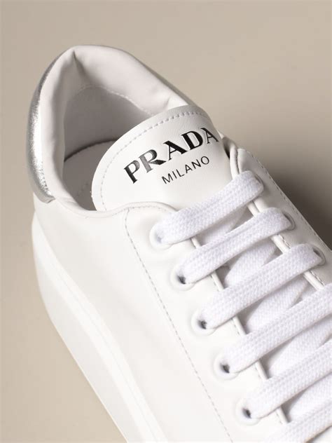 saks prada sneakers|prada white high top sneakers.